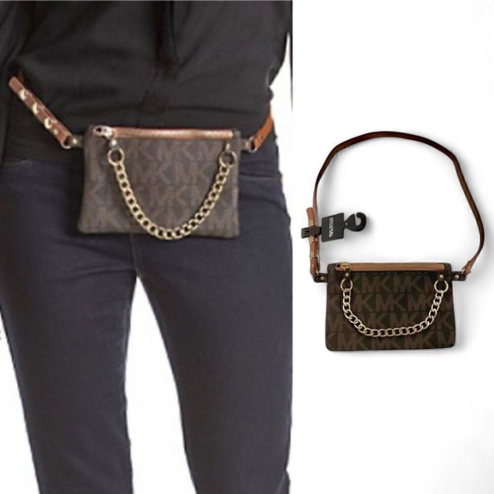 NEW Michael Kors Logo Belt Bag Size Medium